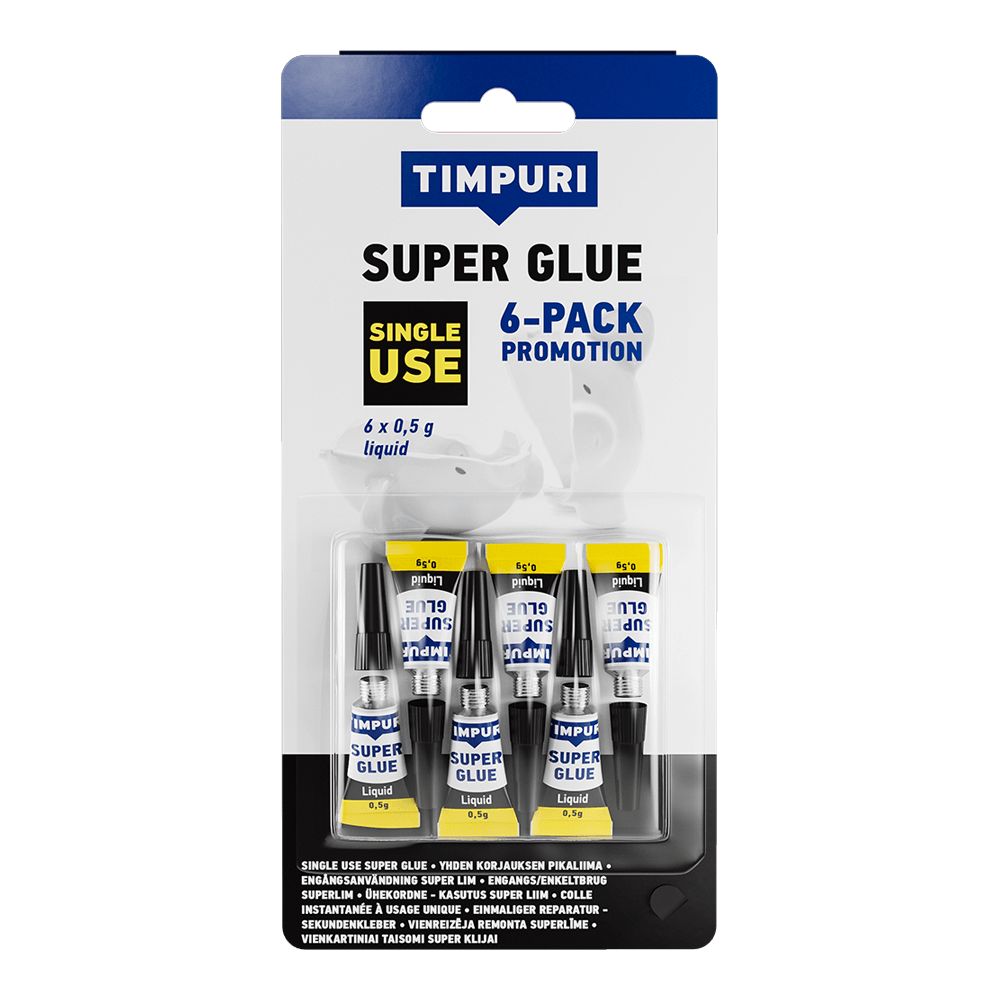 Super Glue 6-pack 6x0,5g