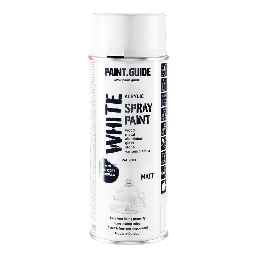 PAINT.GUIDE Spraymaali valkoinen matta