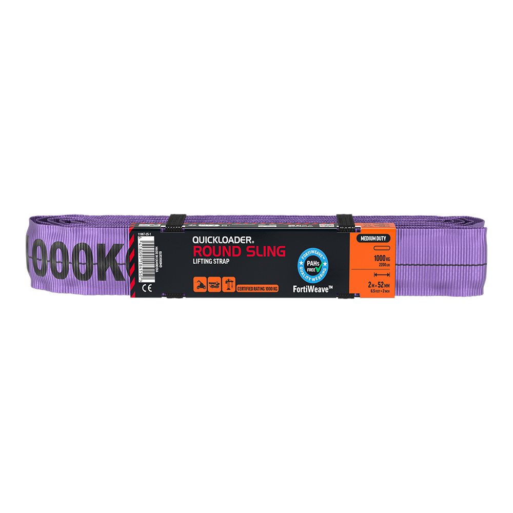 QUICKLOADER Round Sling Lifting Strap QLRS1000MD 2m